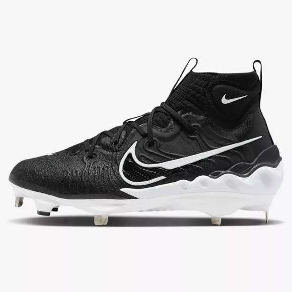 Nike Alpha Huarache NXT Black Smoke Grey Baseball Cleats DJ6517 001 Men's 12